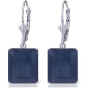 Sapphire Juno Statement Drop Earrings in 9ct White Gold