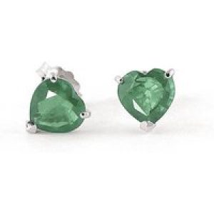 Emerald Eloise Classic Stud Earrings in 9ct White Gold