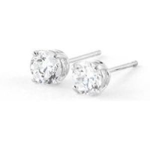 Diamond Carmella Classic Stud Earrings in 9ct White Gold