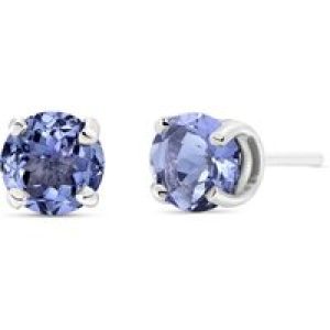 Tanzanite Novara Stud Earrings in 9ct White Gold