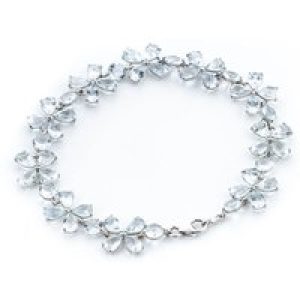 Aquamarine Mariah Signature Blossom Bracelet in 9ct White Gold