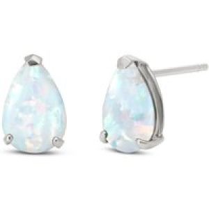 Opal Audrey Classic Stud Earrings in 9ct White Gold