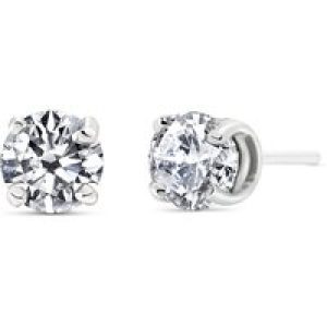 Diamond Carmella Subtle Classic Stud Earrings in 9ct White Gold