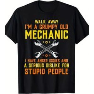 Mechanic Tshirt For Men Engineer Handyman Garage Repairman T-Shirt-100% Cotton -220g