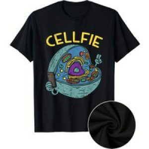 Vibrant Cell Fie Funny Science Biology Graphic Tee – Soft, Breathable, Comfort Fit, Versatile, Athletic Style
