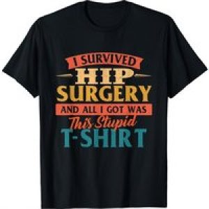 [Cotton Recovery T-Shirt] Soft Cotton Hip Replacement Recovery T-Shirt | Comfortable Fit, Unique Graphic Design