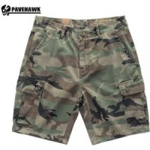 Mens Tooling Shorts Cotton Multiple Pockets Camouflage Tactical Middle Pants Wear-resistant Outdoor Hunting Quarter Pants Summer