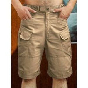 Summer Men Cargo Shorts Quick Dry Tactical Short Pants Multi-Pocket Shorts Men’s Outdoor Hunting Fishing Knee Length Trousers