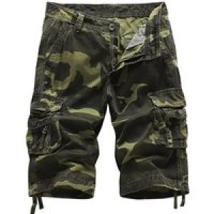 Summer Men’s Loose Casual Five-point Overalls Camouflage Shorts Multi-pocket Shorts