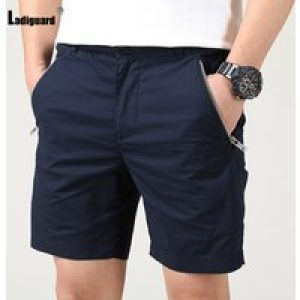European 2024 Stylish simplicity Men Fashion Zipper Pockets Shorts Men’s Cargo Bottom Royal Blue Casual Classic Basic Shorts New