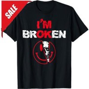 I’m Ok Broken Invisible Illness Confused Smile Im T Shirt