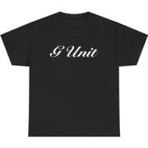 G Unit Rap Hip Hop Street Black Red Navy Blue 50 Cent T Shirt Heavy Cotton Tee
