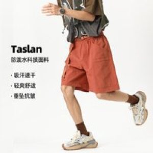 LAPPSTER Summer Belt Casual Cargo Shorts Y2k Clothes Quick Drying Black Graphic Shorts Baggy Loose Korean Fashion Running Shorts