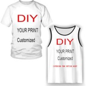 3d Printed Image Printing Party/private Free Design Diy Customized Adult Children’s T-shirt Vest Sleeveless Sports Casual Wear