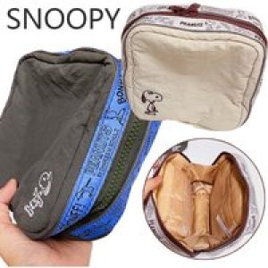 Snoopy Cosmetic Bag Small Makeup Toiletry Bags Coin Purse Cartoon Anime Wallet Women Portable Lipstick Earphone Storage Pouch