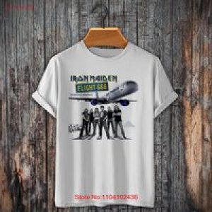 Flight 666 by Somewhere Back in Time World Tour Steve Harris T-Shirt