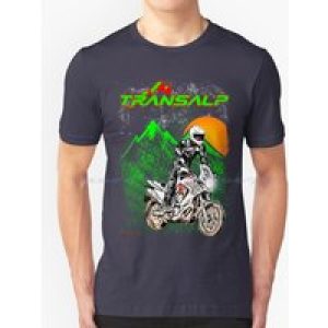 Transalp 700 Classic Big Trail T Shirt 100% Cotton Tee Minimalist Love Bikers Motorcycles Aesthetic Motorsport Vsco Lifestyle
