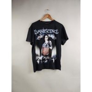 Vintage 2003 Evanescence Fallen Band Graphic Black Tshirt Reprint S-5XL KH11636Shirt Men Top High End Men’s Clothing Man Clothes