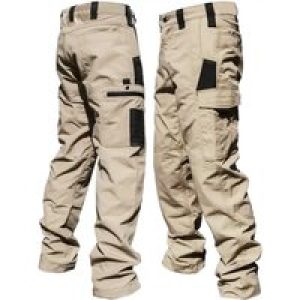 Spring and Autumn Men’s Tactical Pants Multi Pocket Cargo Pants Regular Fit Outdoor Camping Training Cycling and Hiking Pants