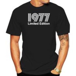 1977 Limited Edition New Funny T Shirt Men Short Sleeves Hip Hop Oversized O-Neck Cotton T Shirts