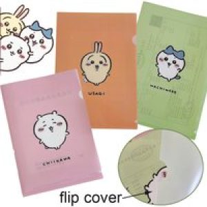 3pcs A4 Chiikawa File Folders Plastic Documents Paper Storage Bag Loose Leaf File Bags Student Stationery Office School Supplies