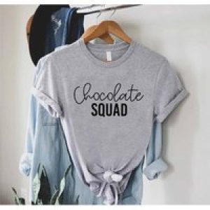 Chocolate Squad T Shirt Lover Chocoholic Funny Kids I Like Addicted To Choco