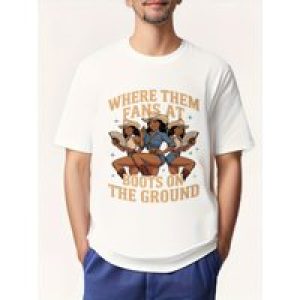 Where Them Fans at Boots On Da Ground Graphic T-Shirt – Father’s Day Gift for Dad, Women’s & Men’s Comfortable Cotton Tee