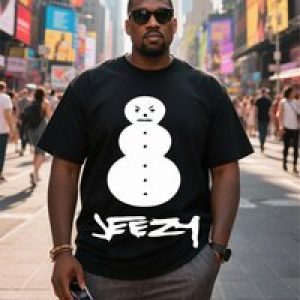Plus Size Men’s T-Shirt, Black Pure Cotton Crew Neck, Suitable for Outdoor Wear in Spring and Summer, Casual and Comfortable