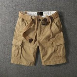 Male Short Pants with Pockets Solid Baggy Men’s Cargo Shorts Vintage Y2k Nylon Streetwear Japanese Street Style Popular New In