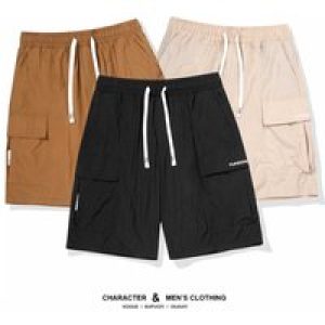 Cargo Shorts Men’s Summer Thin Fashion Loose All-Match Straight Pants High-End Sports Casual Fifth Pants Men Multi pocket Shorts