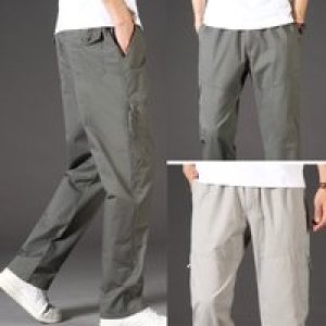Men’s Overalls Plus Size Cargo Pants Tactical Oversized Dungarees Sport Streetwear Straight Work Trousers