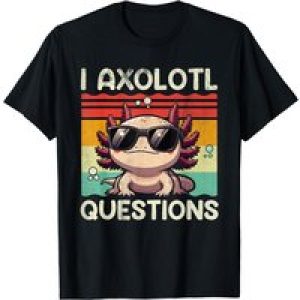 I Axolotl Questions Shirt Adults Youth Kids Retro Vintage T-Shirt