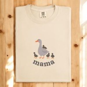 Comfort Colors Mama Goose T Shirt For Mom New Pregnancy Cute Mother Saying Funny