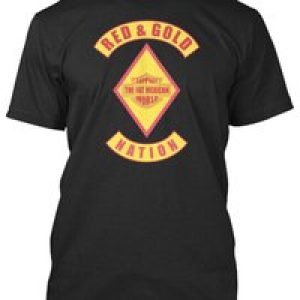 Red Gold Nation Bandidos Support Fat M Mexican T Shirt Made in USA S to 5XL