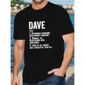 [Summer Short Sleeve T-shirt] DAVE Men’s Short Sleeve T-shirt Summer T-shirt Top