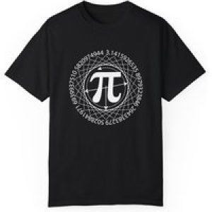 Men’s Casual Pi Graphic T-Shirt – Soft Cotton, Short Sleeve, Machine Washable – Ideal for Summer Outdoor Activities & Novelty