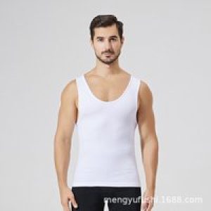 European and American Men’s Corset Belly Vest Tight Corset Color Underwear Body Sculpting Back Compression Clothes
