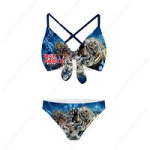I-Iron M-Maidens Bathing Suits Cross Strap Suspenders Swimsuits Womens Personalized Bikini Pool Party Swimwear Custom Beachwear