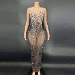 Rhinestones Evening Luxury Long Mermaid Dress Vestidos De Noche Elegante De Lujo Vestido Piedras Brillantes Hochzeitskleid Damen