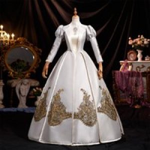 Russian Princess Russian Travel Dress Retro European Dress Snow Scene Photo Catwalk Drama Queen Birthday Retro Vestido Gala Luxo