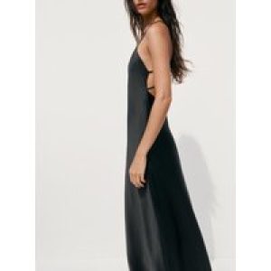 Sexy Bal Silk Satin Midi Dr ZA2025 Summer New Women’s Faionable Strapl Gown for Par No Sve Ele