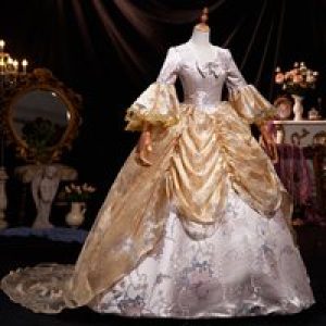 French Court Princess Dress Jacquard Trailing Photo Drama Annual Meeting Costume Ball Tea Party Court Dress Hochzeitskleid Damen