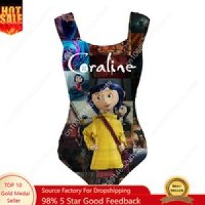 Coraline The Secret Door Swimsuit Wide Strap Women Bathing Suits Personalized Swimwear Sexy Bikini Customize Beachwear