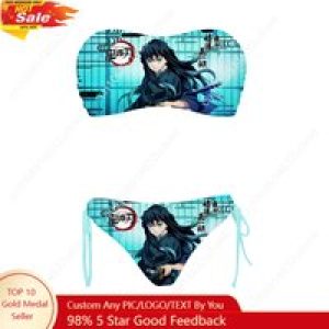 Muichiro Tokito Demon Slayer Swimsuit Womens Drawstring Two Piece Set Bathing Suits Personalized Swimwear Customize Beachwear