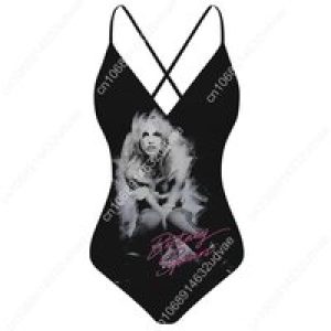 Britney Spears V-neck Halter Back Swimsuit Womens Bathing Suits Personalized Bikini Pool Party Swimwear Custom Made Beachwear