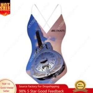 Dire Straits V-neck Halter Back Swimsuit Womens Bathing Suits Personalized Bikini Pool Party Swimwear Custom Made Beachwear