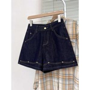 High Waist Plus Size Women’s Short Fashion New Commuting Straightleg Jean Summer Simple All Match Wide Leg Pants