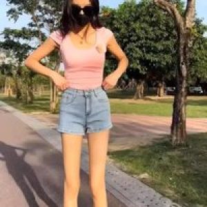 Summer New Women Bowknot Fashion Denim Shorts Pant High Waist Bottoms Casual Pockets Sexy Short Jeans