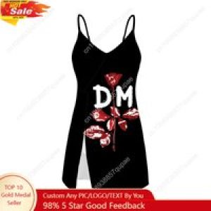 Depeche Mode Rock Band Sling Dress Swimsuit Womens Bathing Suits Fashion Swimwear Pool Party Beach Bikini Custom Made Beachwear