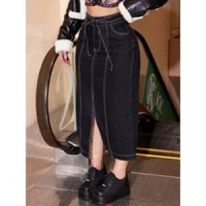 High Waist Women’s Denim Jeans Sexy Split Design With Belt And Pockets Comfortable Stylish Casual Wear Perfect For Everyday Fash